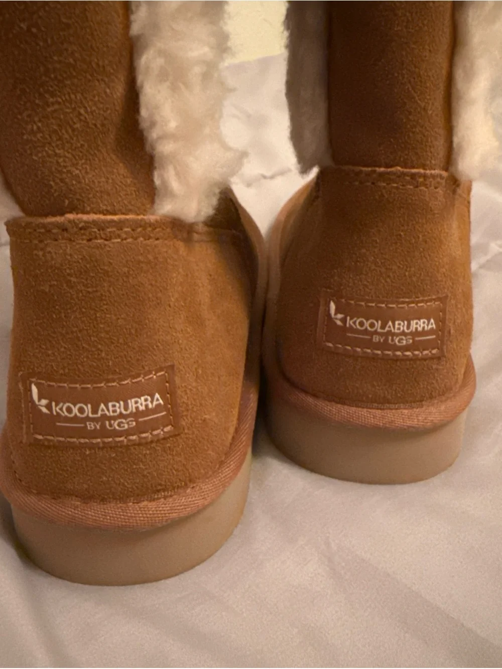 Koolaburra by UGG Suede Button Short Boots - Jordina-Chestnut US Size 10